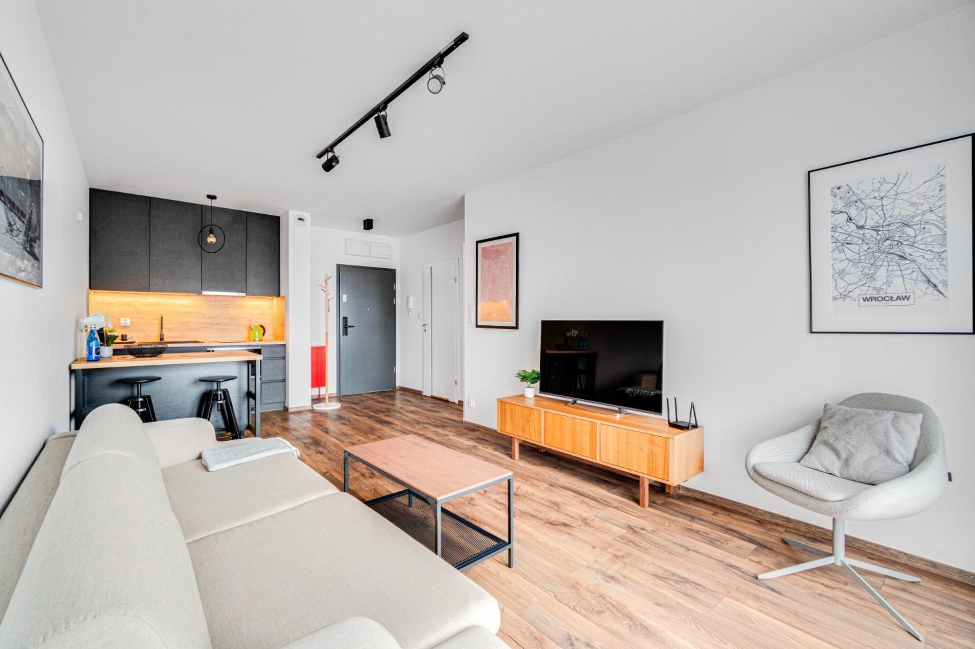 Prime Time Apartament - 24H Check -In - Parking W Cenie Вроцлав Экстерьер фото